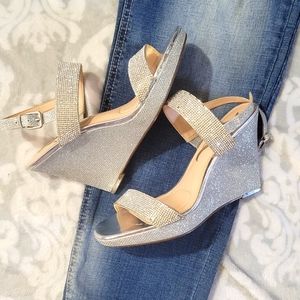 Nina Rhinestone Wedges